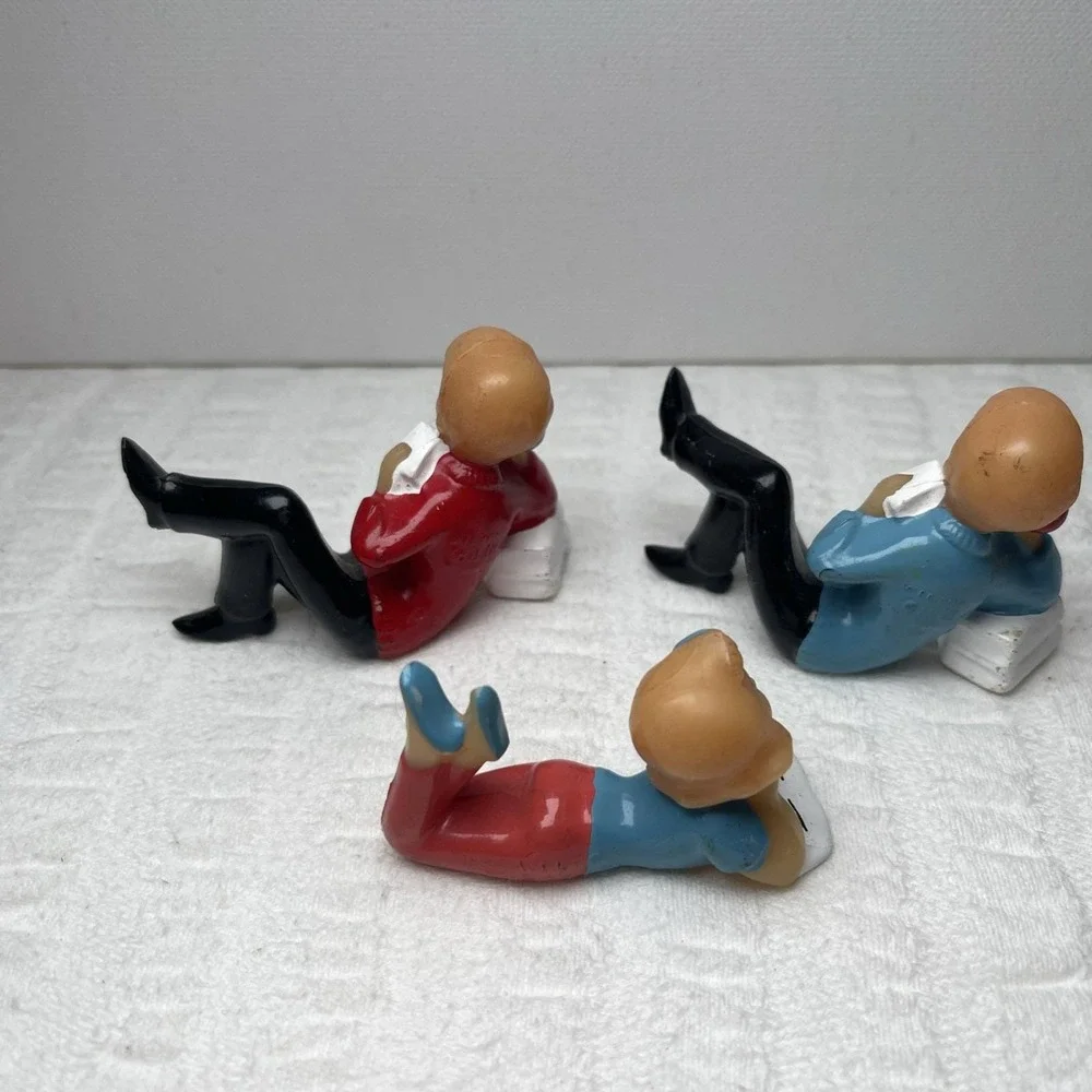 Set of 3 Vintage Wilton Cake Toppers - Girls on Phone Teen Birthday